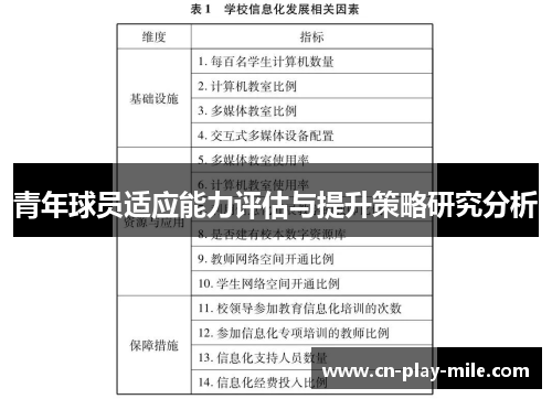 青年球员适应能力评估与提升策略研究分析